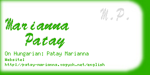 marianna patay business card